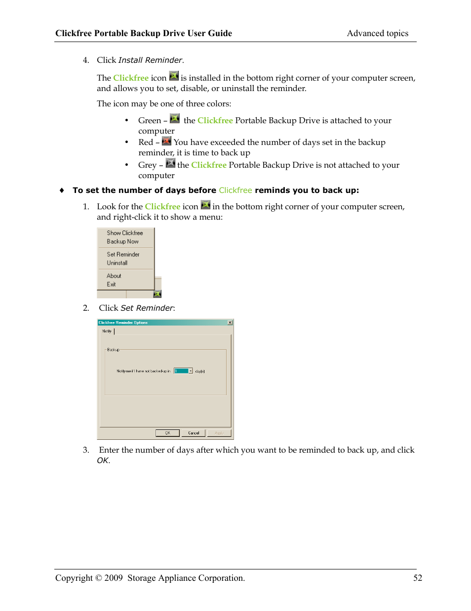 Storage Appliance HD325 User Manual | Page 52 / 65