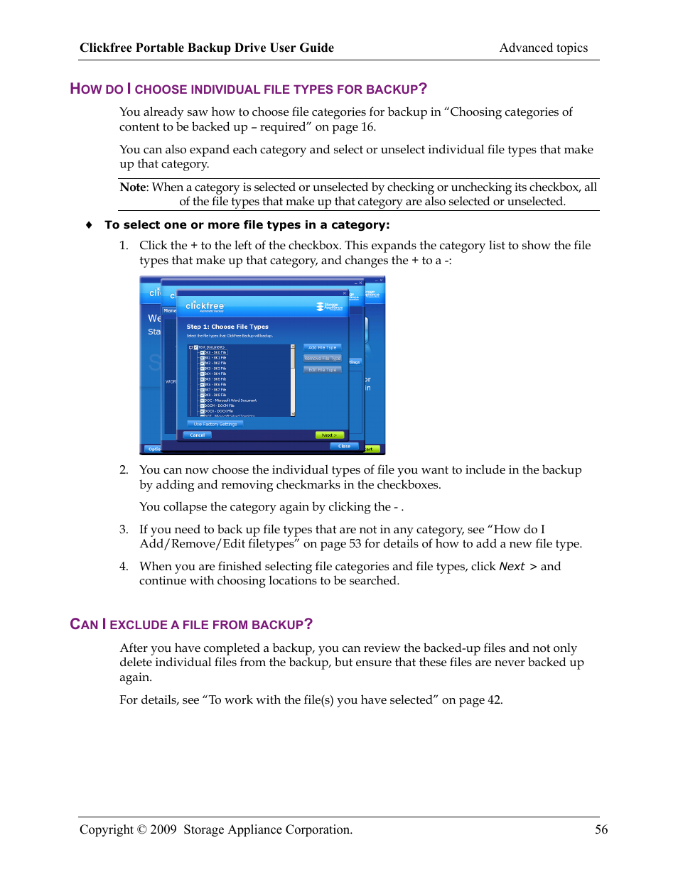 Storage Appliance HD325 User Manual | Page 56 / 65