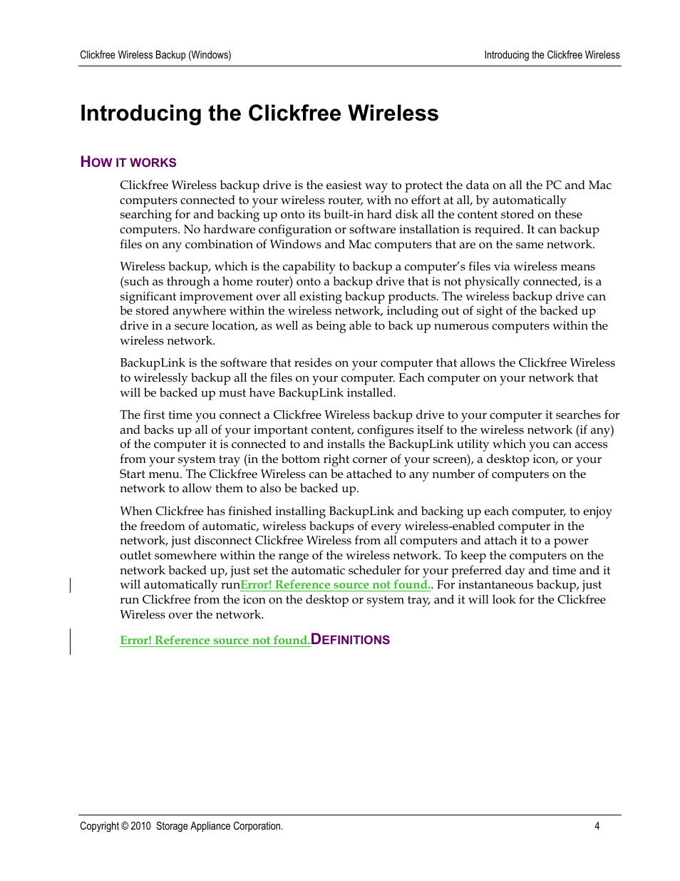 Introducing the clickfree wireless | Clickfree Wireless User Manual | Page 4 / 24