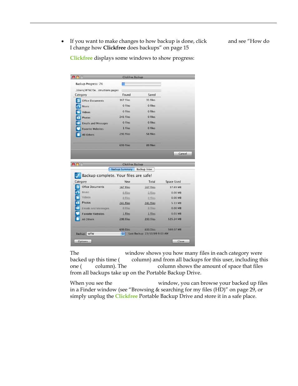 Clickfree C2 User Manual | Page 14 / 76