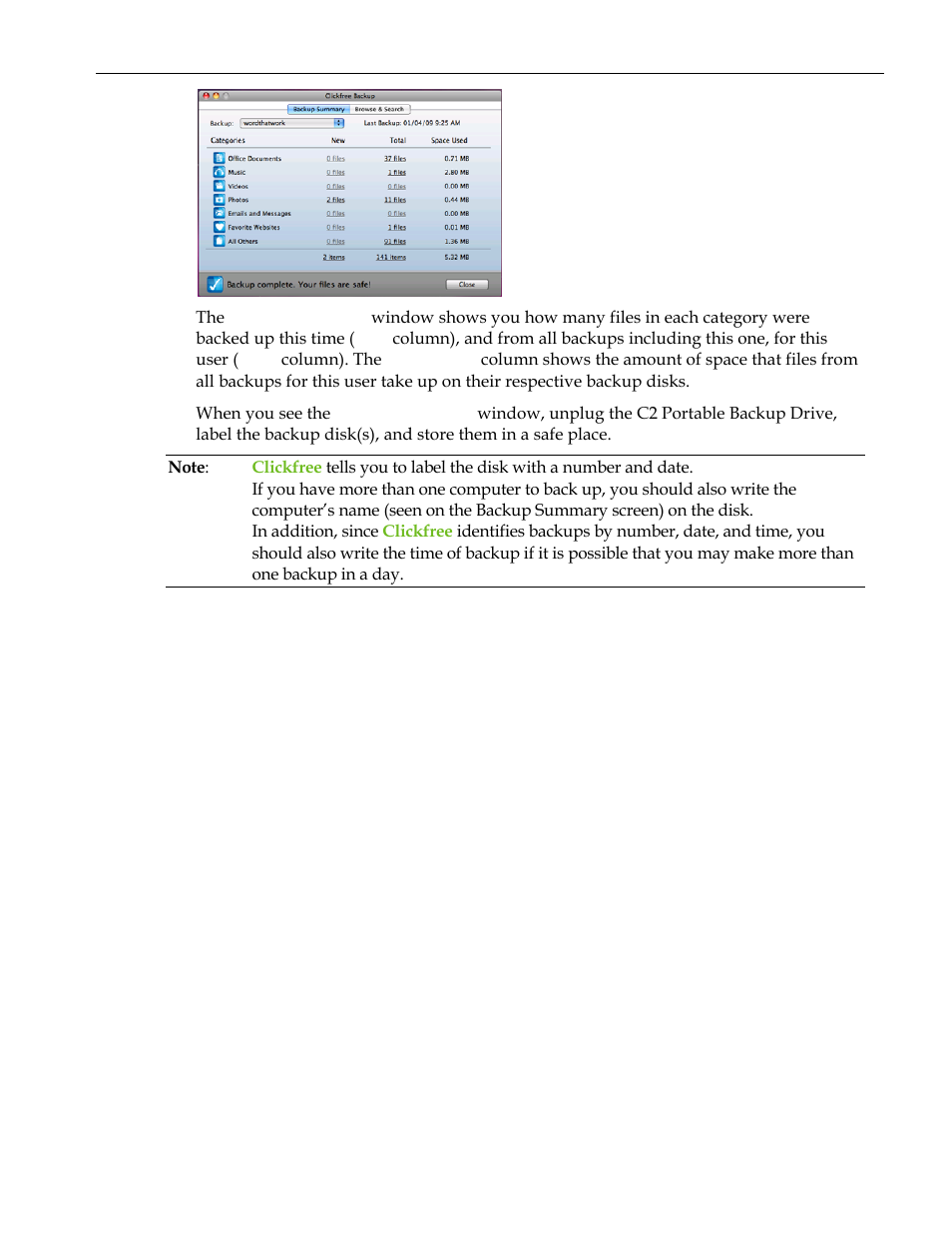 Clickfree C2 User Manual | Page 57 / 76