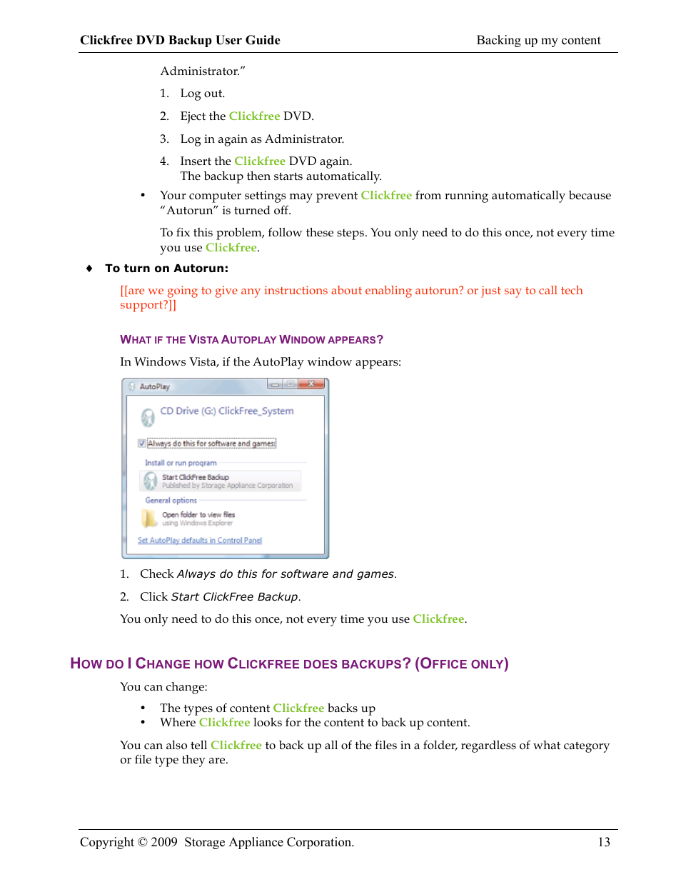 Clickfree DVD Backup User Manual | Page 13 / 49