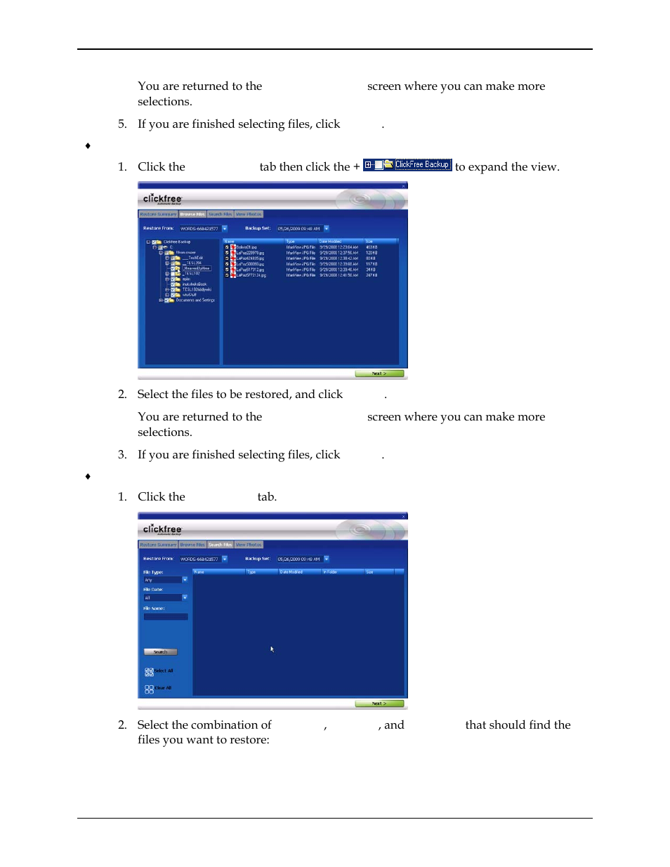 Clickfree C2N User Manual | Page 131 / 135