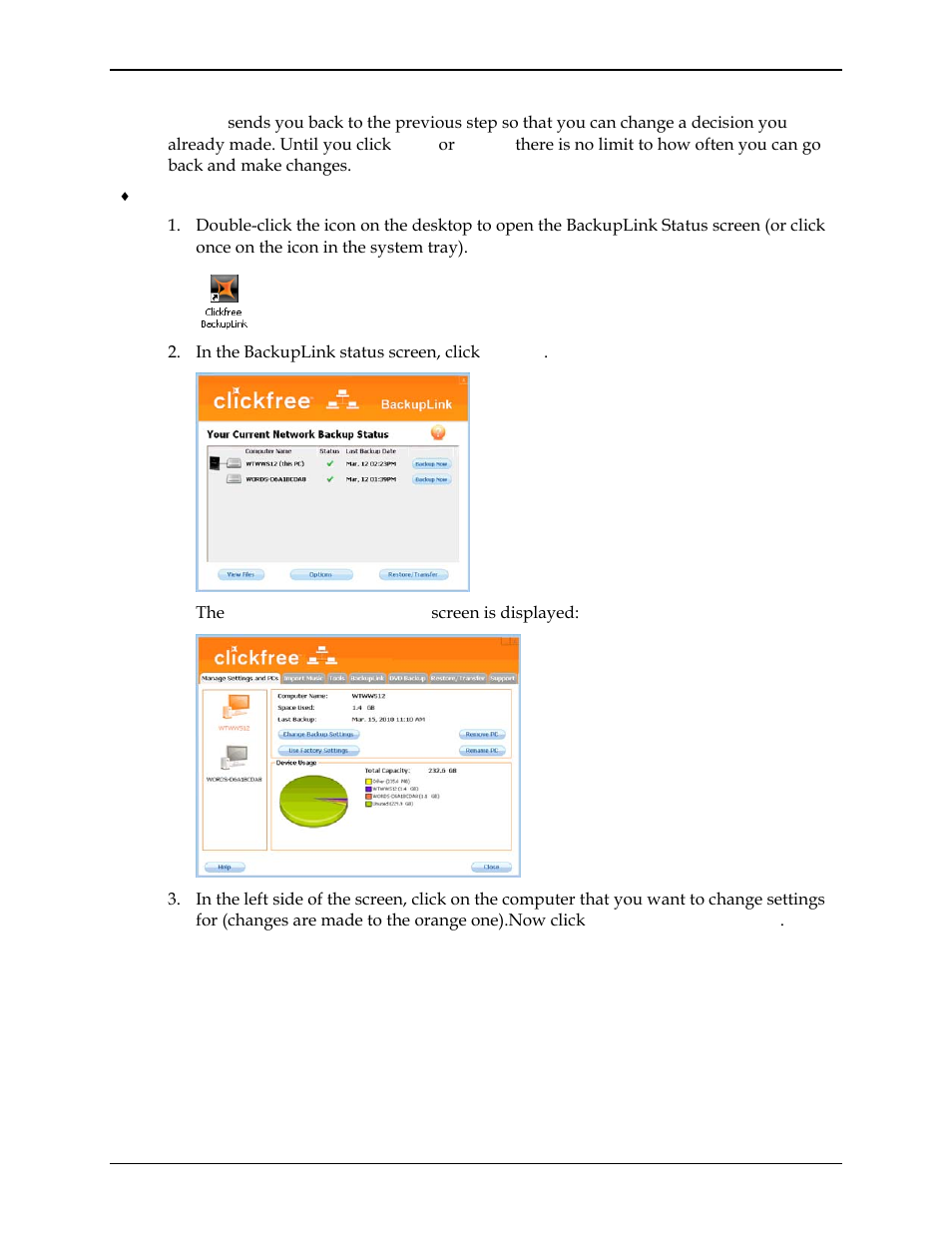 Clickfree C2N User Manual | Page 24 / 135