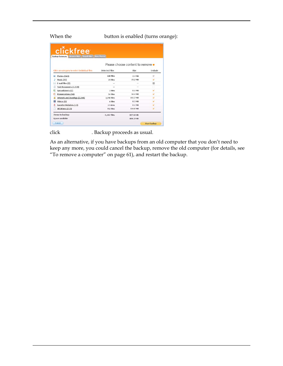 Clickfree C2N User Manual | Page 32 / 135