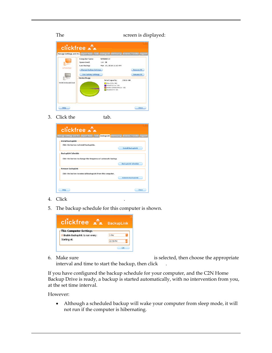 Clickfree C2N User Manual | Page 70 / 135