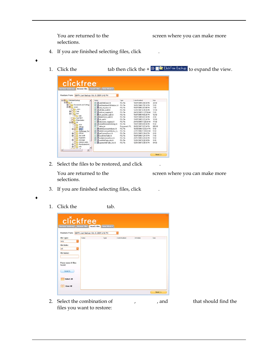 Clickfree C2N User Manual | Page 76 / 135