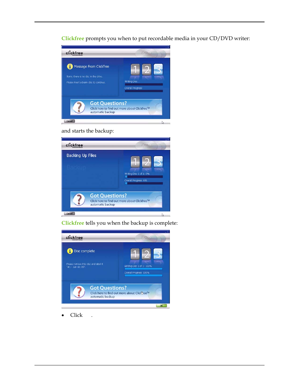 Clickfree C2N User Manual | Page 88 / 135