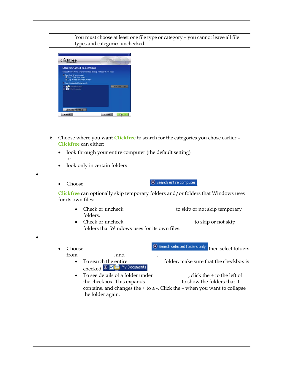 Clickfree C2N User Manual | Page 92 / 135