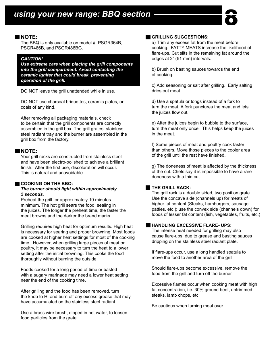 Capital Cooking Performance Series User Manual | Page 12 / 24