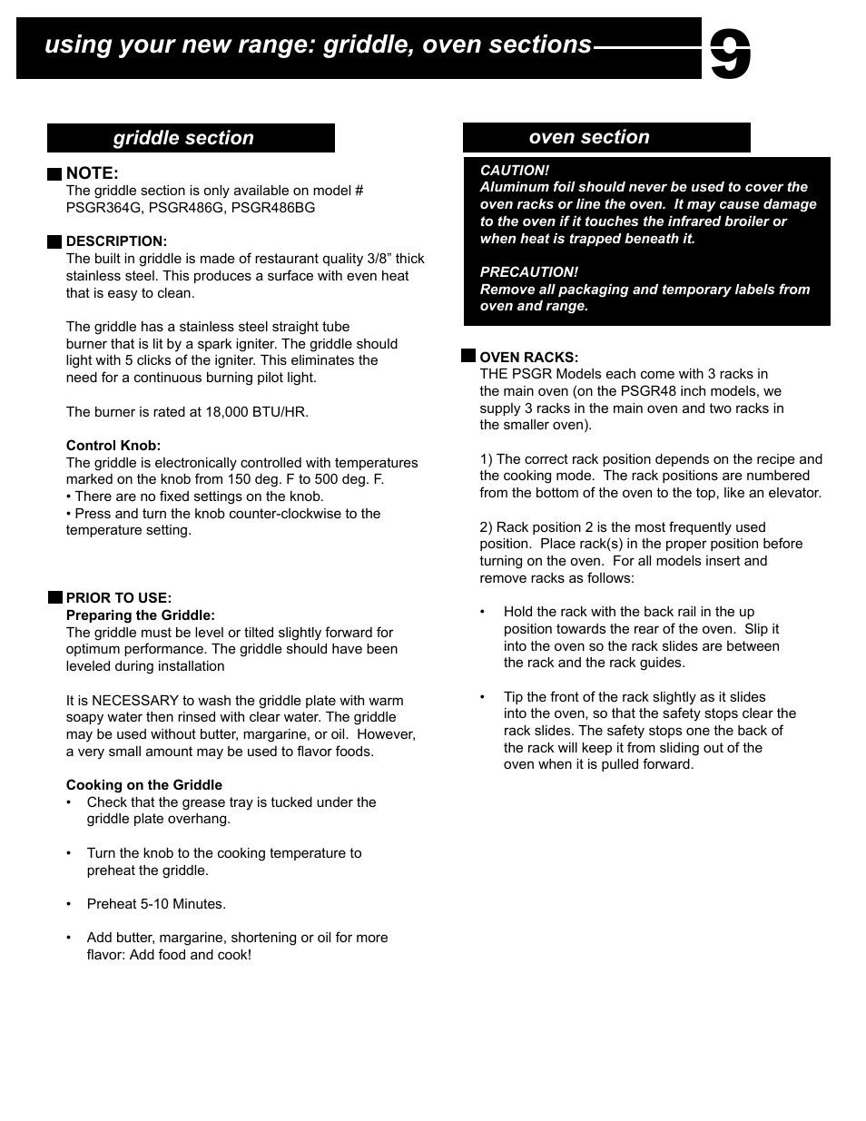 Capital Cooking Performance Series User Manual | Page 13 / 24