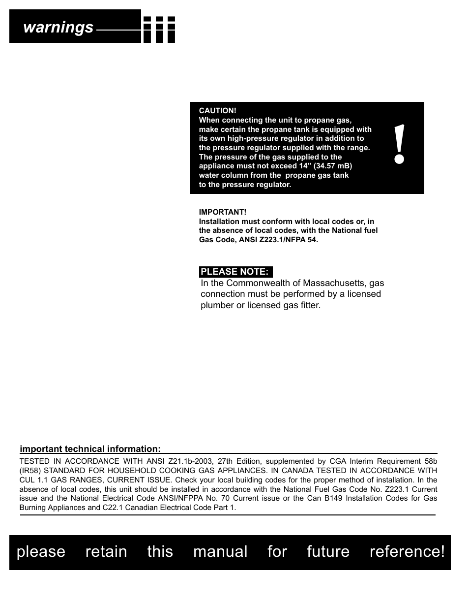 Capital Cooking Performance Series User Manual | Page 5 / 24