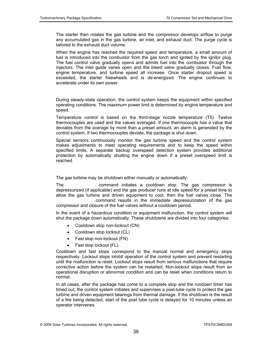 2 steady-state control, 3 stopping | Caterpillar TAURUS 70 User Manual | Page 39 / 83