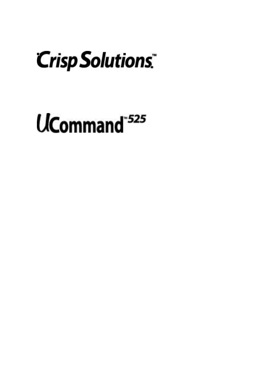 Crisp Solutions UCommand-525 User Manual | 45 pages