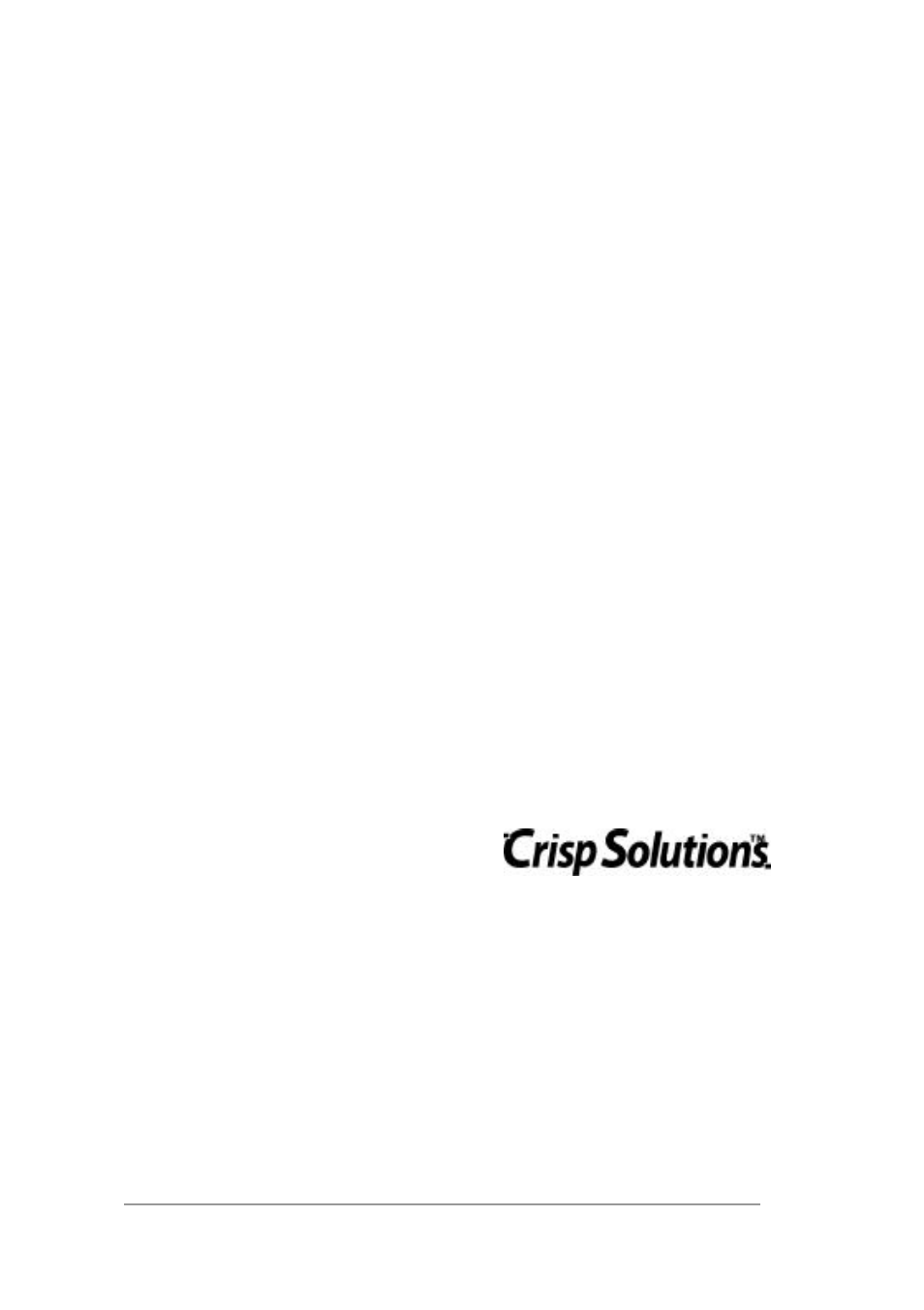Crisp Solutions 616 User Manual | Page 66 / 66