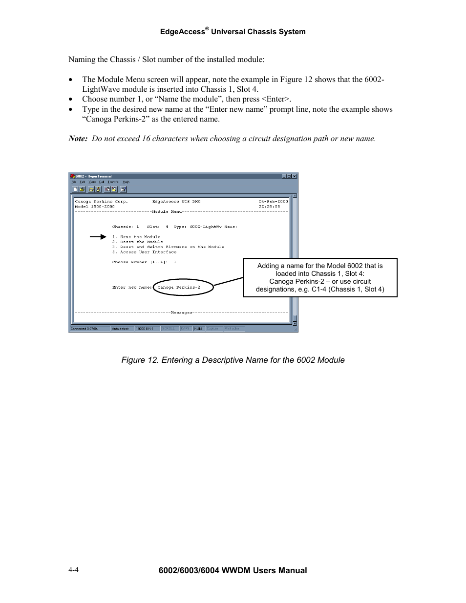 CANOGA PERKINS Multiplexer 6002 User Manual | Page 20 / 29