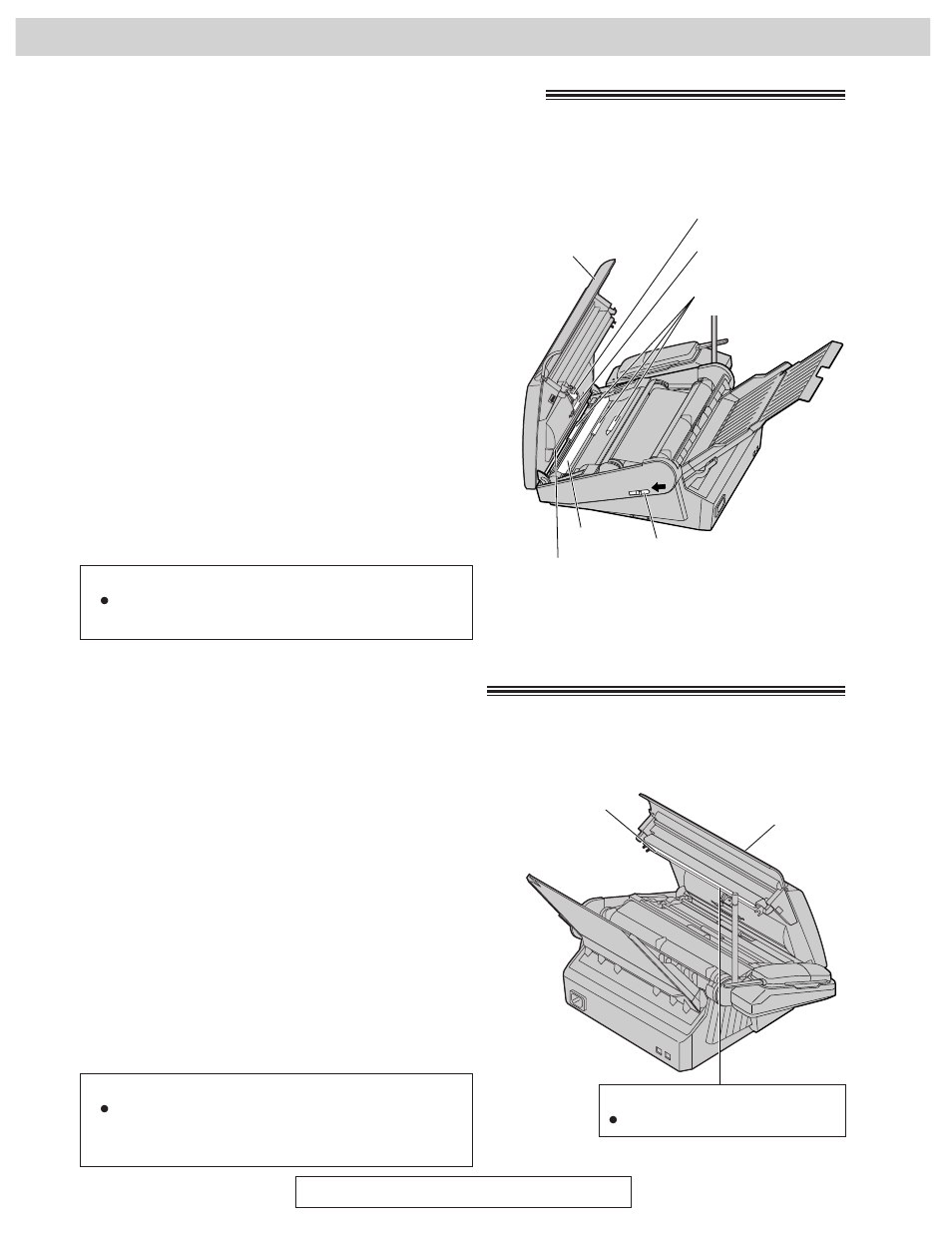 Cleaning the document feeder, Cleaning the thermal head, Cleaning | CK Electric Part KX-FMC230 User Manual | Page 114 / 128