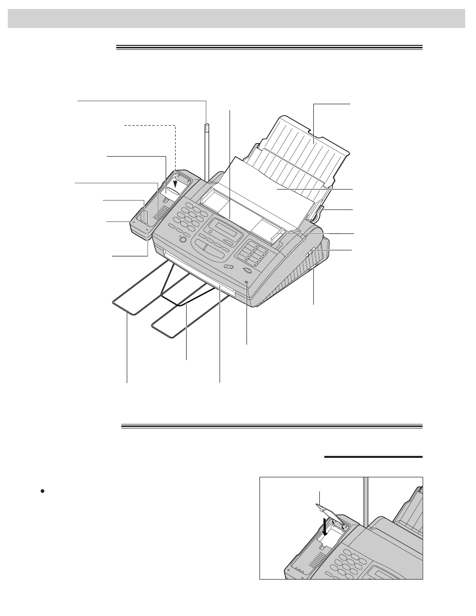 Overview, Assembly, Setup (main unit) | Installing the battery cover on the main unit | CK Electric Part KX-FMC230 User Manual | Page 18 / 128