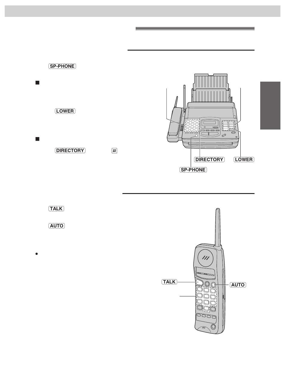 Using automatic dialing, Dialing from the main unit, Dialing from the handset | CK Electric Part KX-FMC230 User Manual | Page 39 / 128