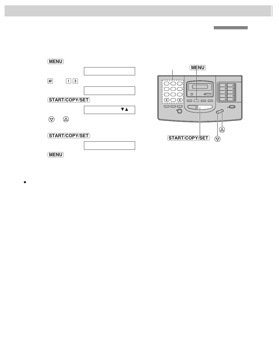 Setting the dialing mode, Touch tone or pulse) | CK Electric Part KX-FMC230 User Manual | Page 42 / 128