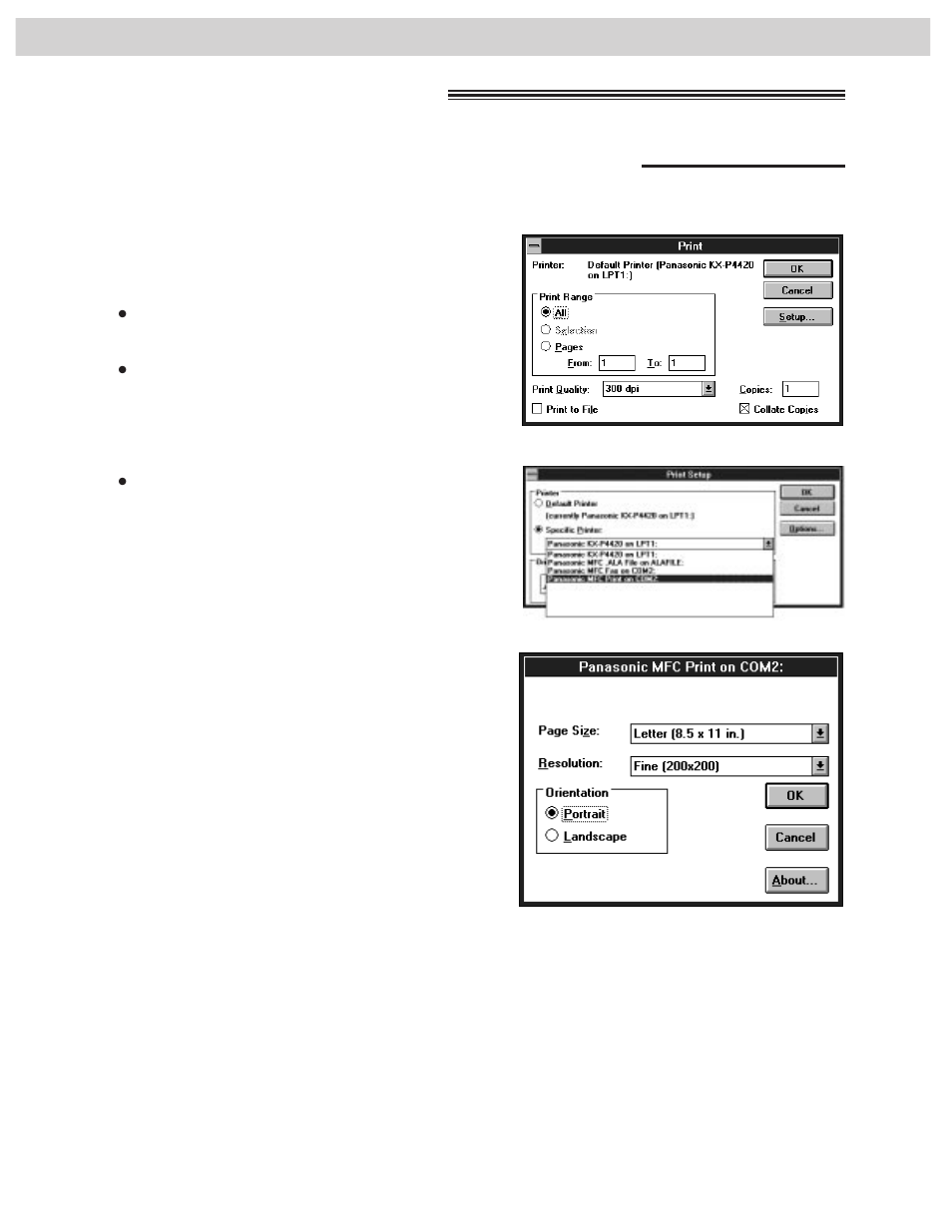 Using as a printer, Cont.) | CK Electric Part KX-FMC230 User Manual | Page 84 / 128