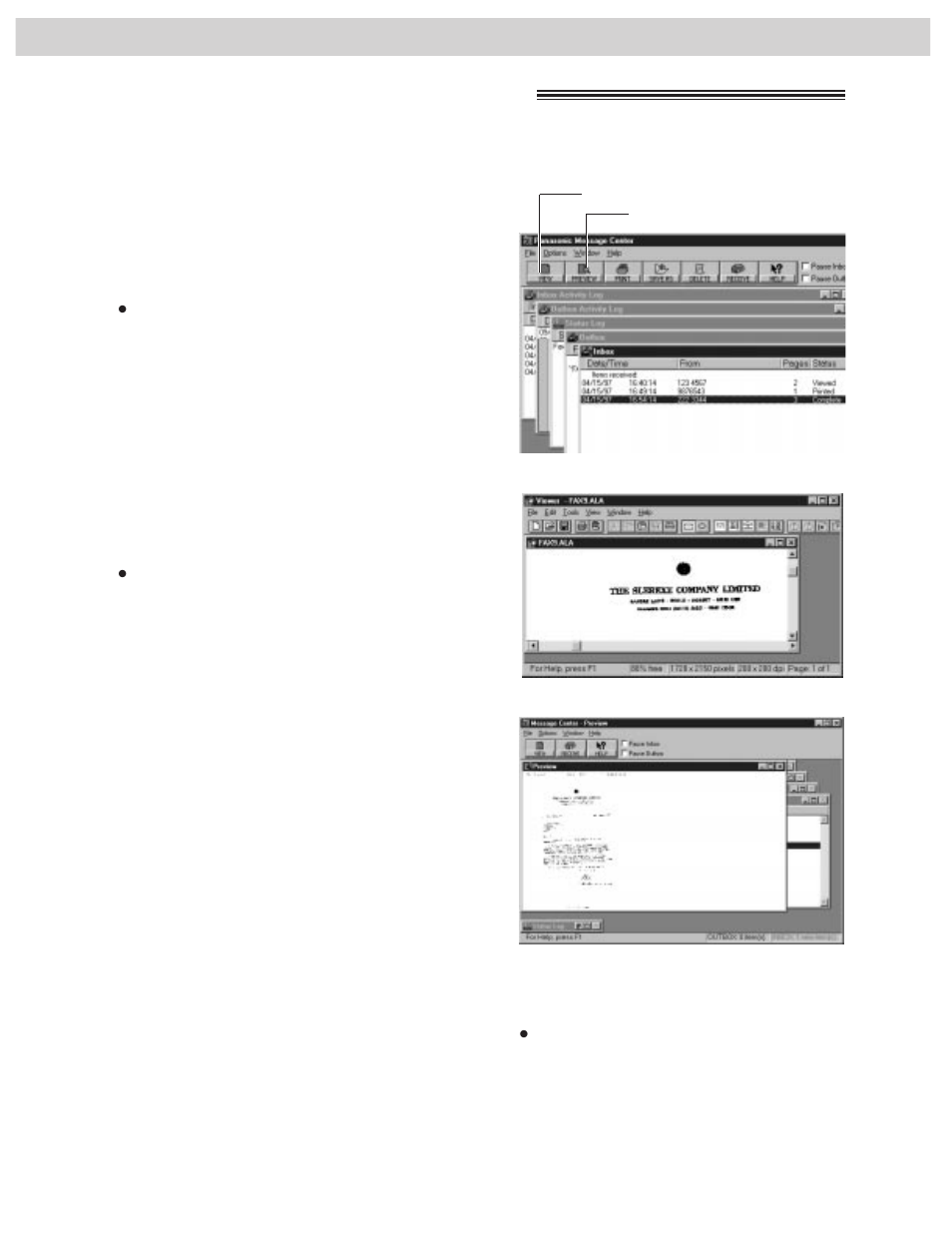 Viewing faxes on your screen | CK Electric Part KX-FMC230 User Manual | Page 88 / 128
