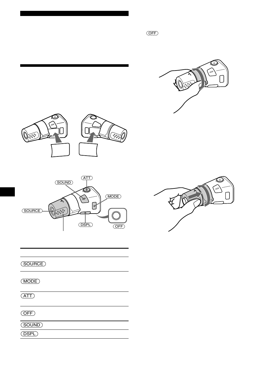 Outras funções, Utilizar o comando rotativo, Д²угие функции | Sony CDX-CA650X User Manual | Page 104 / 170