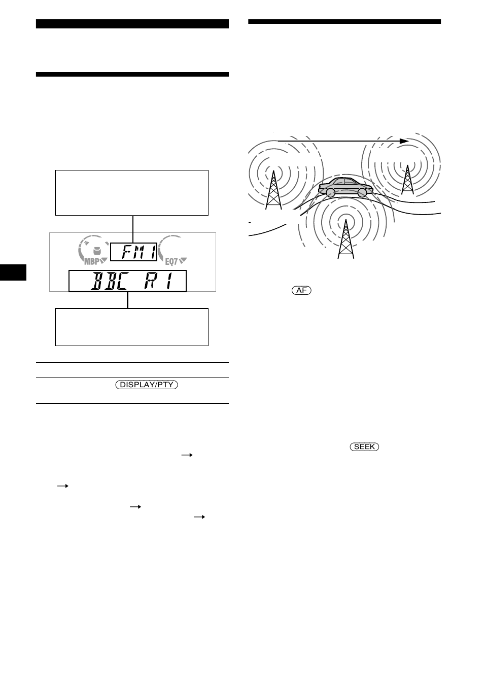 Overview of rds, Af function, Automatic retuning for best reception results | Sony CDX-CA650X User Manual | Page 16 / 170