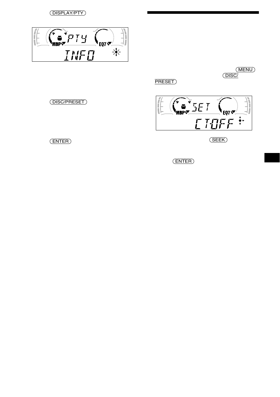 Setting the clock automatically | Sony CDX-CA650X User Manual | Page 19 / 170