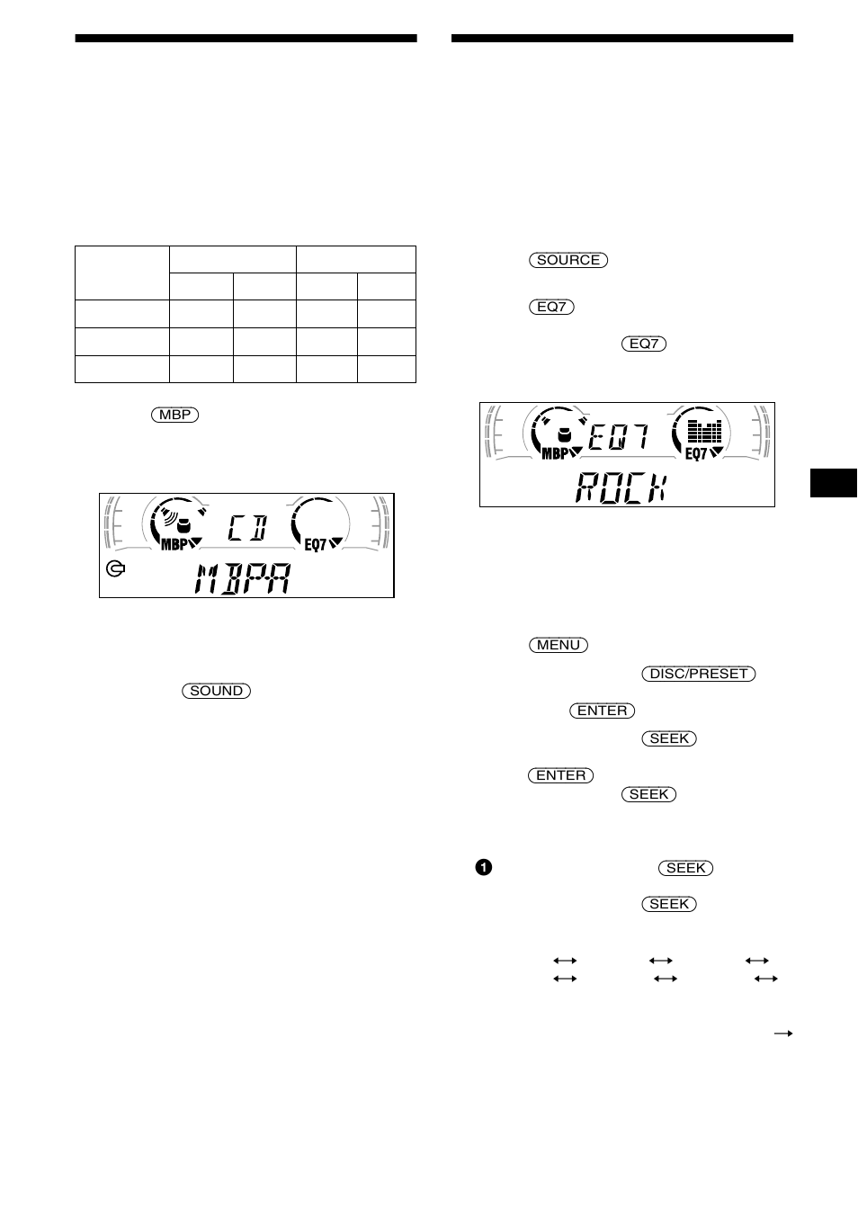 Setting the equalizer, Selecting the sound position, 23 selecting the sound position | Sony CDX-CA650X User Manual | Page 23 / 170