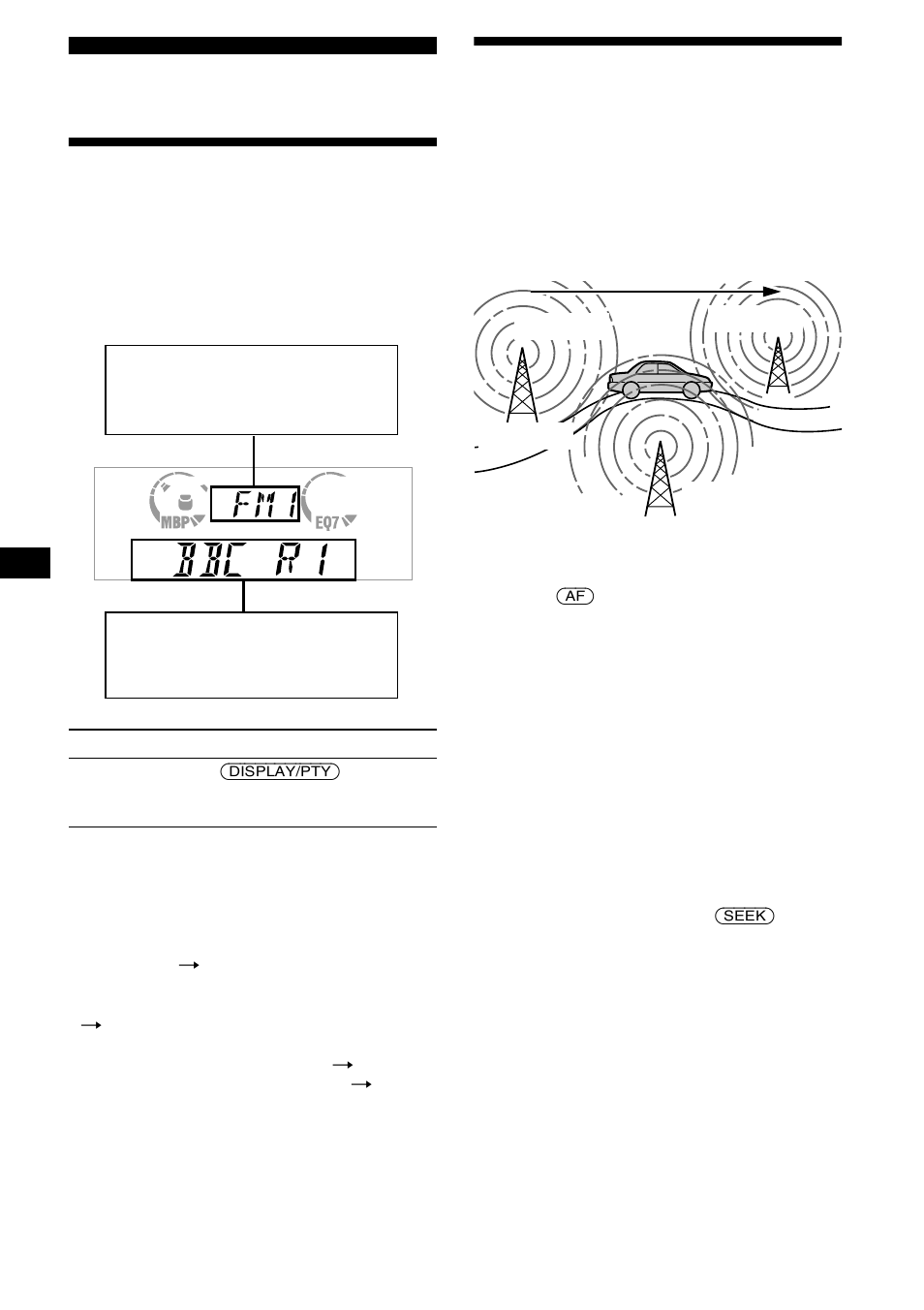 Descripción general de rds, Recepción — función af | Sony CDX-CA650X User Manual | Page 44 / 170