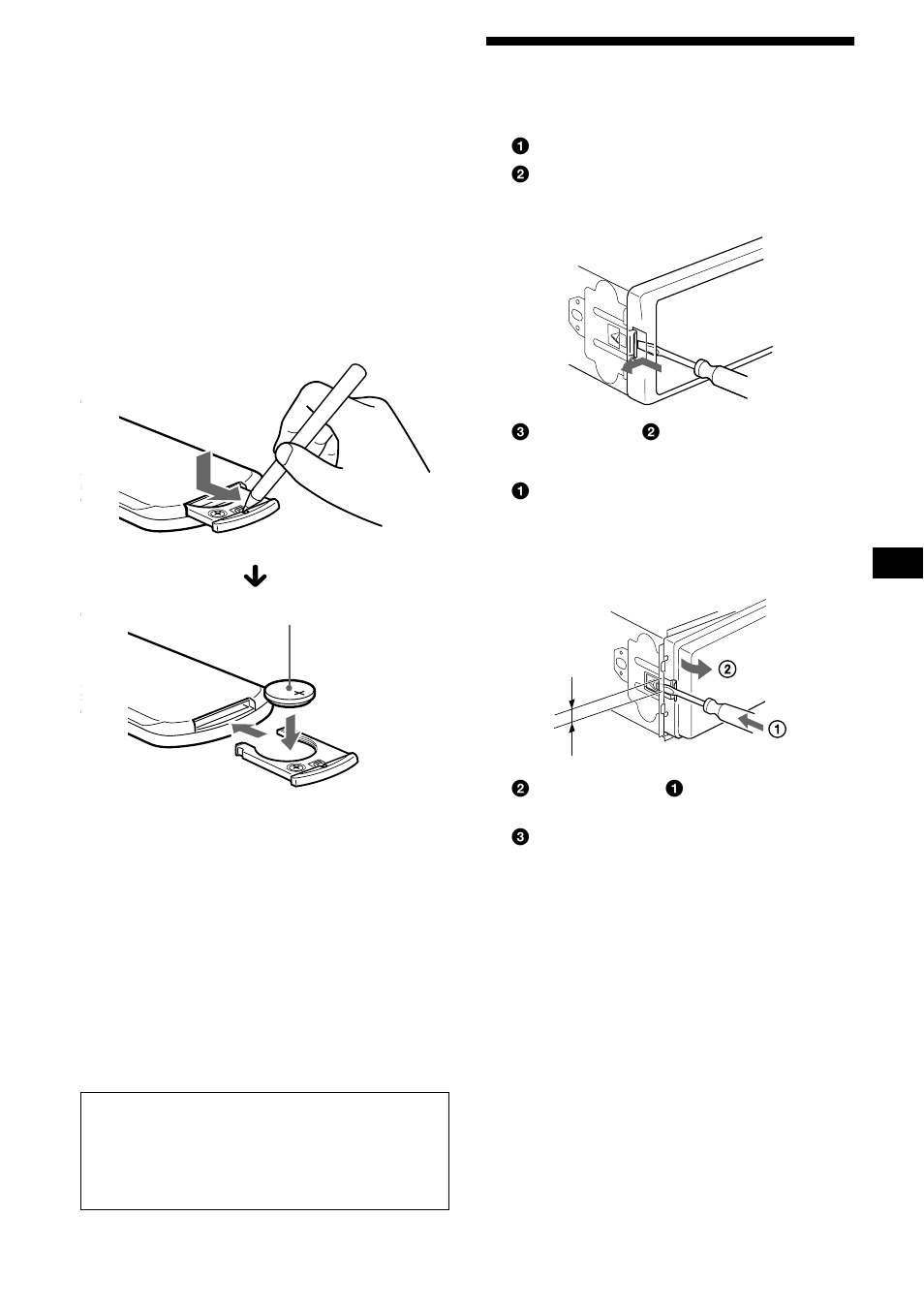 Extracción de la unidad, Бцбясеуз фзт ухукехчт | Sony CDX-CA650X User Manual | Page 53 / 170