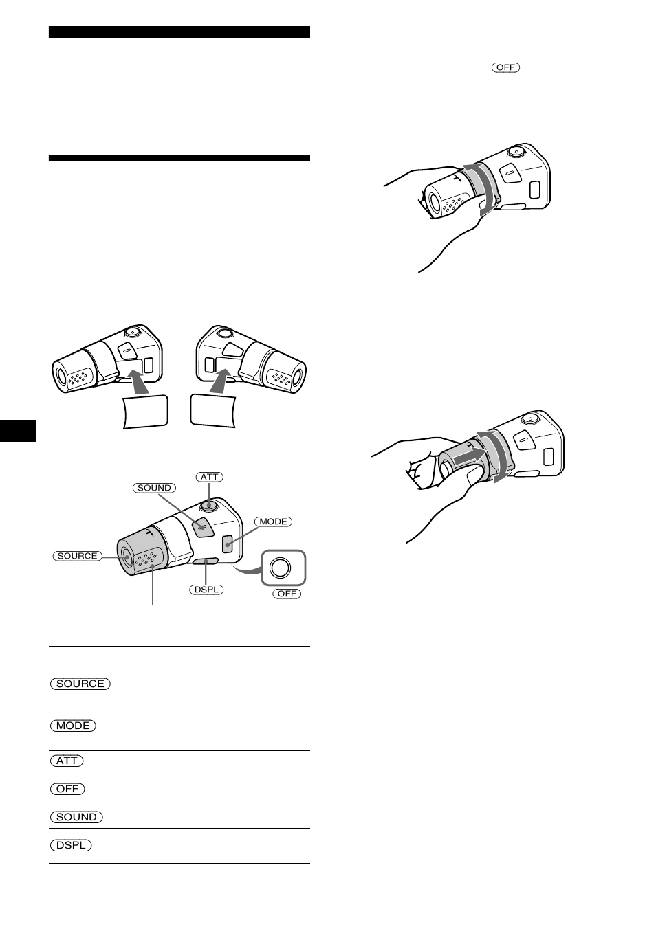 Andra funktioner, Använda fjärrkontrollen rotary commander | Sony CDX-CA650X User Manual | Page 76 / 170