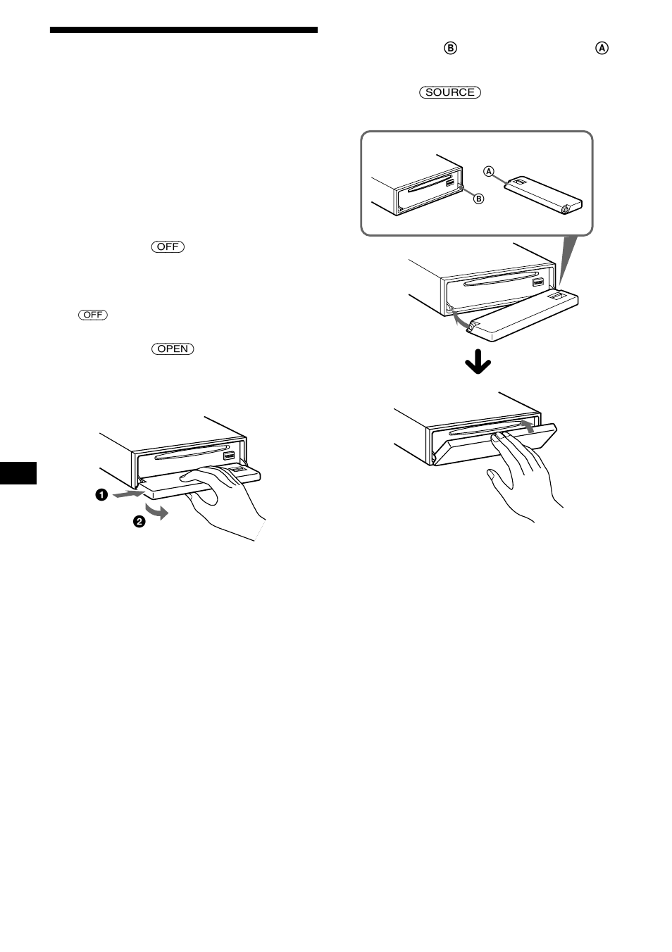 Retirar o painel frontal, 8retirar o painel frontal | Sony CDX-CA650X User Manual | Page 92 / 170