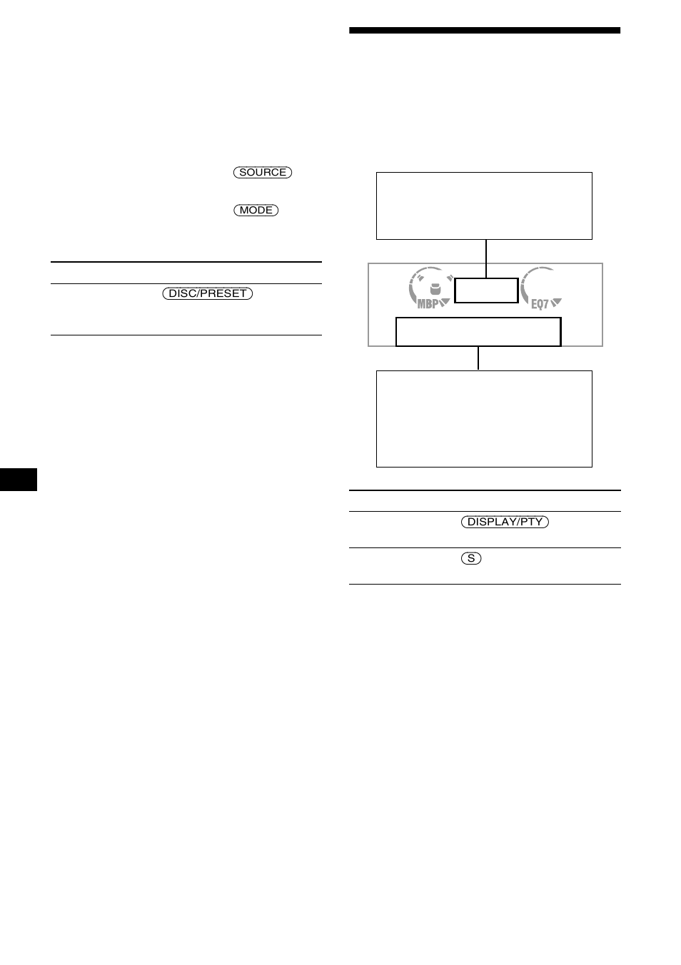 Elementos do visor | Sony CDX-CA650X User Manual | Page 94 / 170