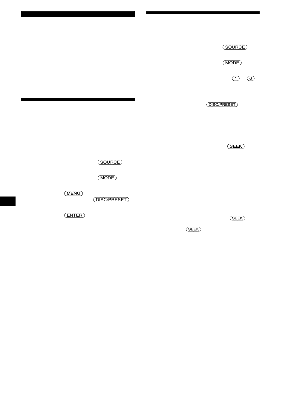 Rádio, Ouvir as estações memorizadas, Гадиоп²иемник | Memorizar as estações manualmente, Memória da melhor sintonização (btm) | Sony CDX-CA650X User Manual | Page 98 / 170