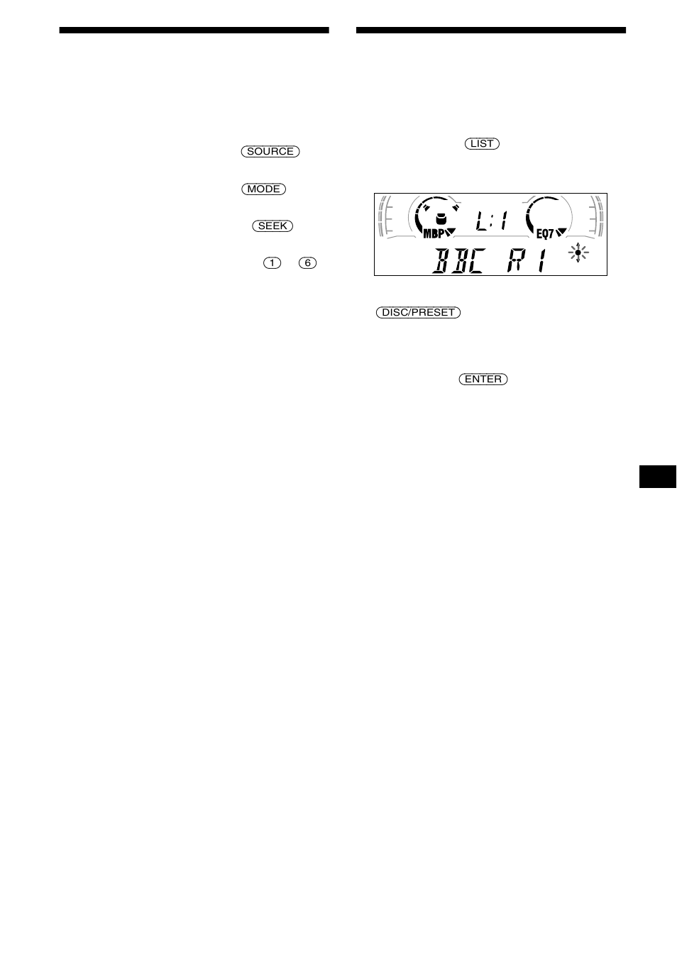 Memorizar apenas as estações desejadas, Listagem, Sintonizar uma estação através de uma lista | Sony CDX-CA650X User Manual | Page 99 / 170