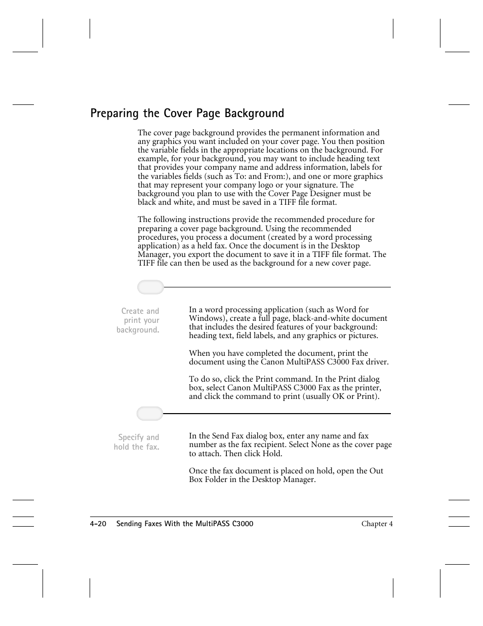 Preparing the cover page background | CK Electric Part C3000 User Manual | Page 103 / 260