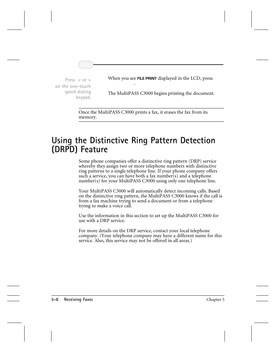 Using the drpd feature | CK Electric Part C3000 User Manual | Page 121 / 260