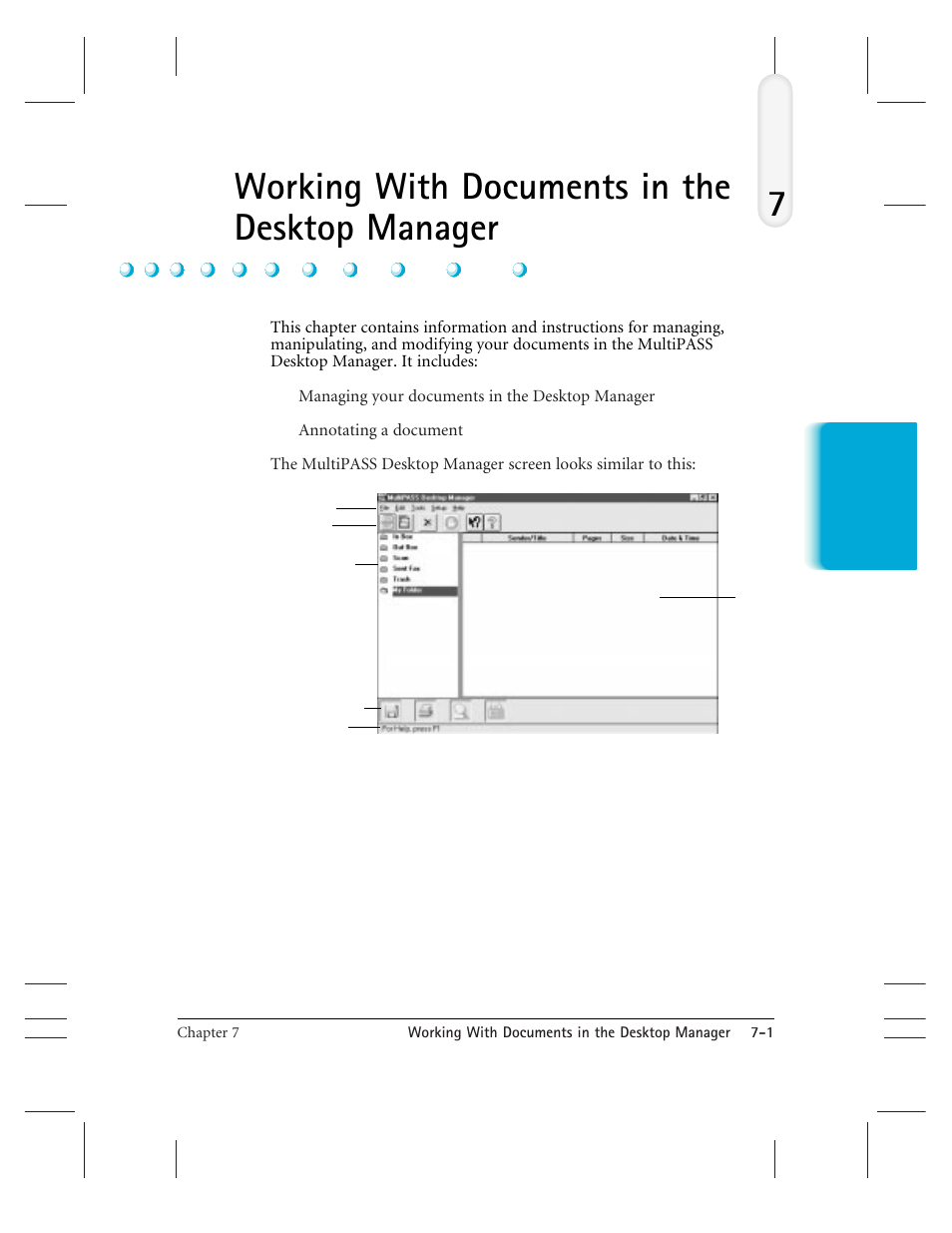 Working with documents in the desktop manager, 7working with documents in the desktop manager | CK Electric Part C3000 User Manual | Page 132 / 260