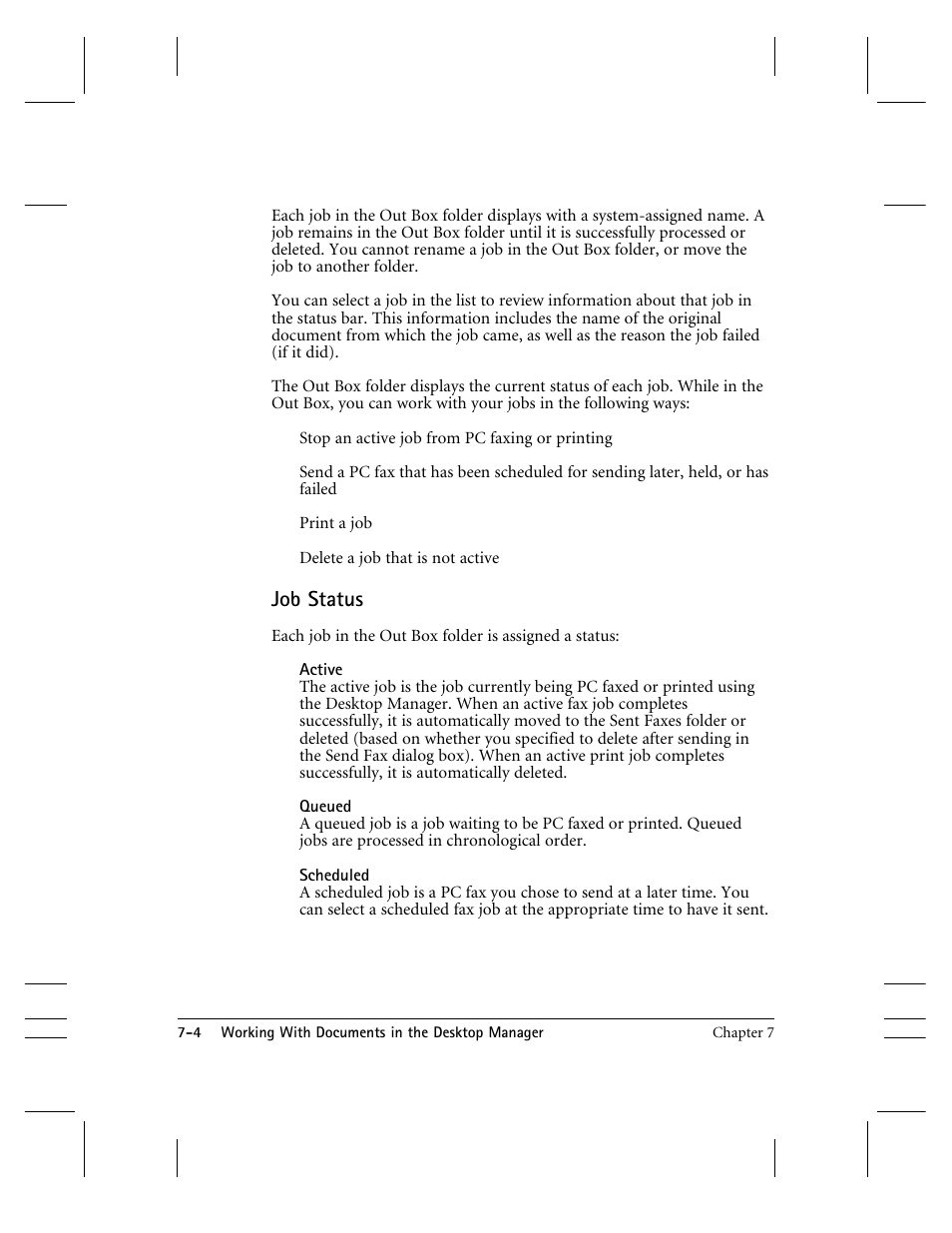 Job status | CK Electric Part C3000 User Manual | Page 135 / 260