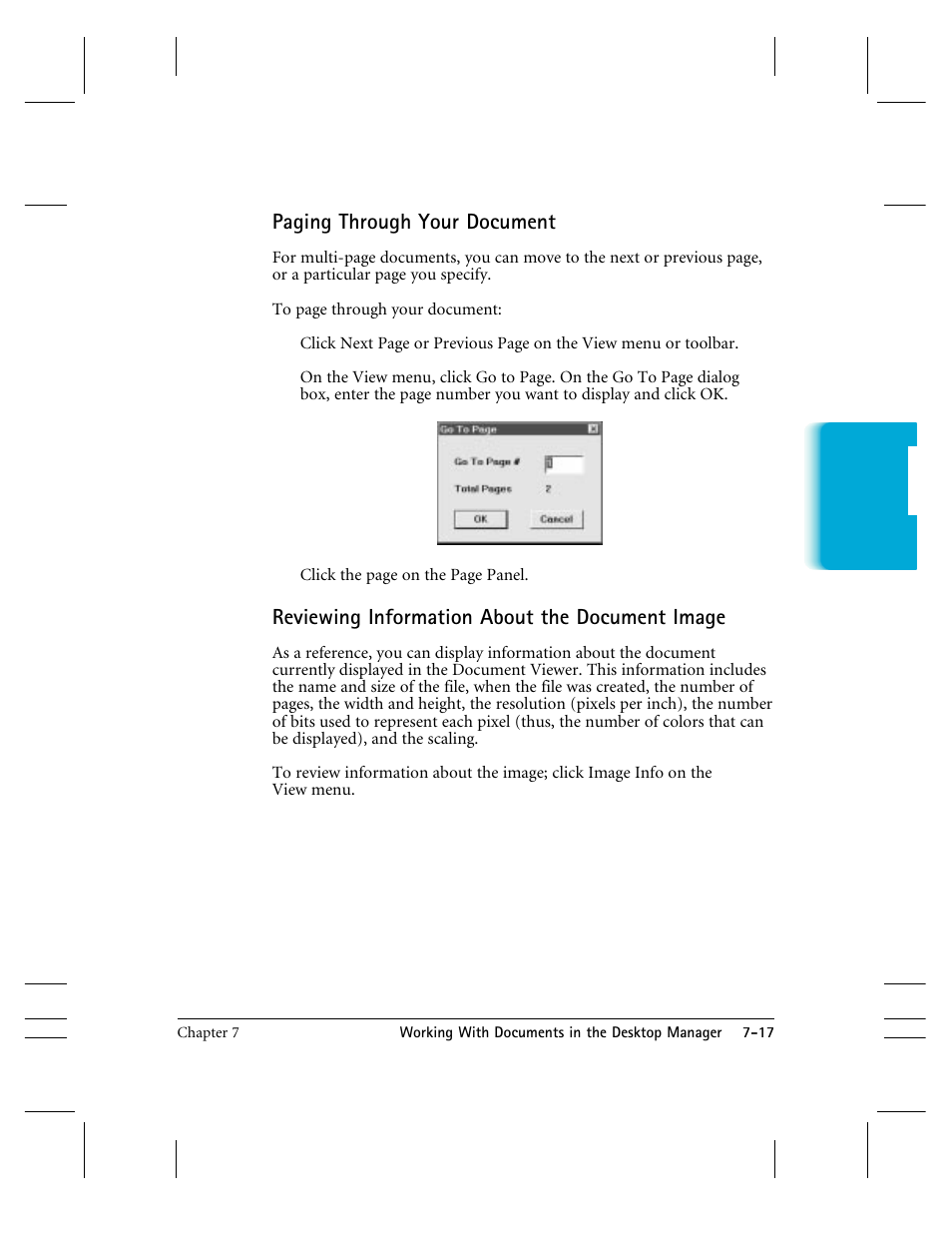 Paging through your document, Reviewing information about the document image | CK Electric Part C3000 User Manual | Page 148 / 260