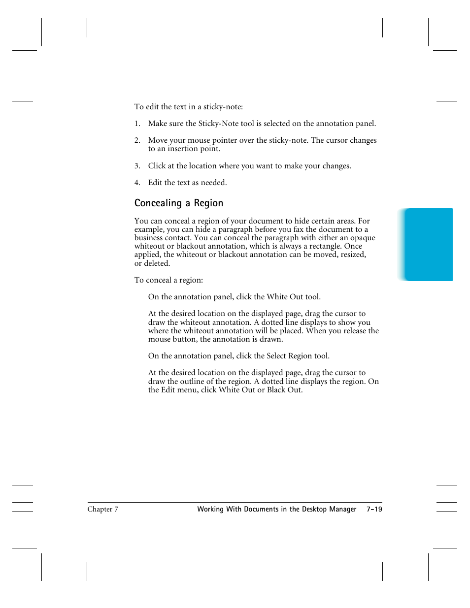 Concealing a region | CK Electric Part C3000 User Manual | Page 150 / 260