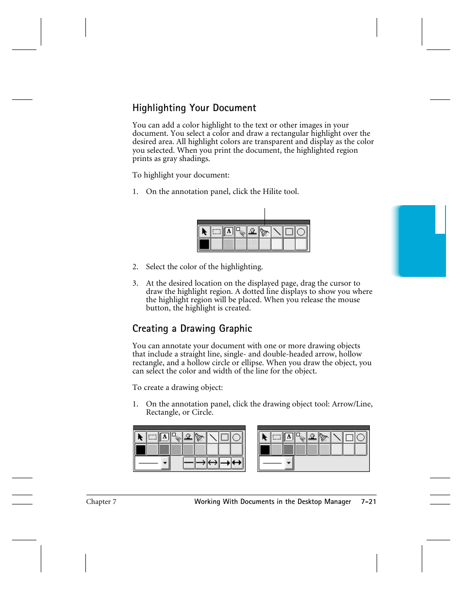 Highlighting your document, Creating a drawing graphic | CK Electric Part C3000 User Manual | Page 152 / 260