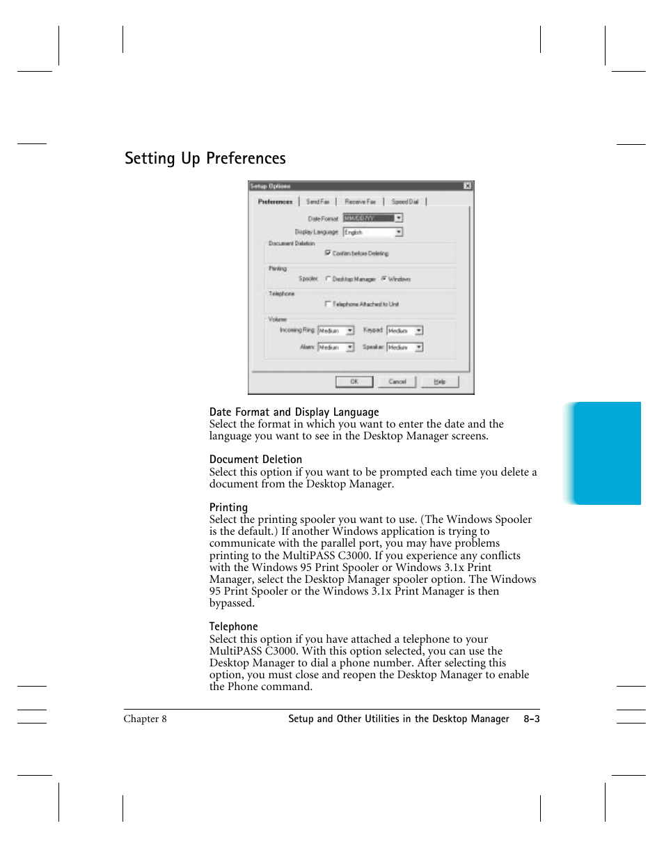 Setting up preferences | CK Electric Part C3000 User Manual | Page 162 / 260