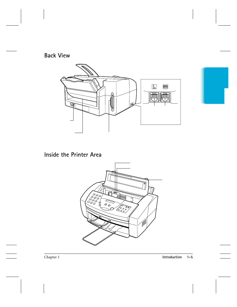 Back view inside the printer area | CK Electric Part C3000 User Manual | Page 19 / 260