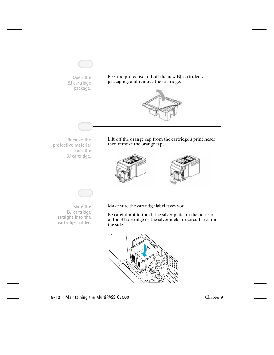 Open the bj cartridge package | CK Electric Part C3000 User Manual | Page 195 / 260