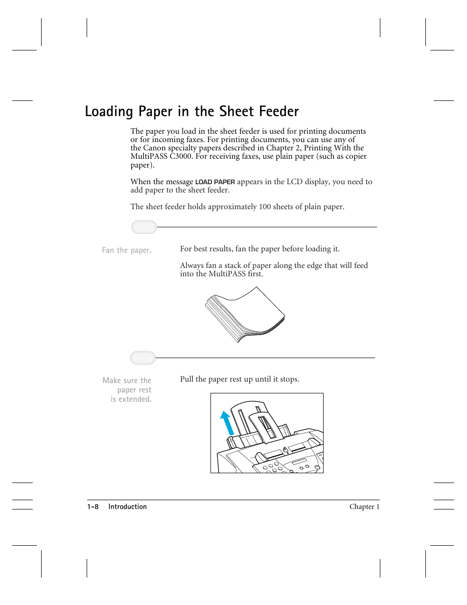 Loading paper in the sheet feeder | CK Electric Part C3000 User Manual | Page 22 / 260