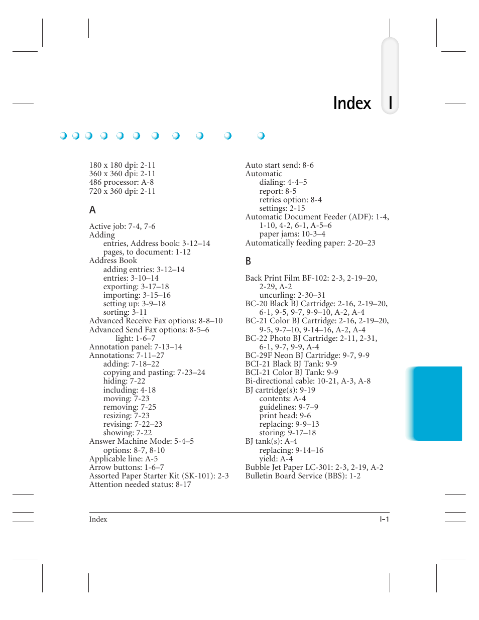 Index, Iindex | CK Electric Part C3000 User Manual | Page 252 / 260