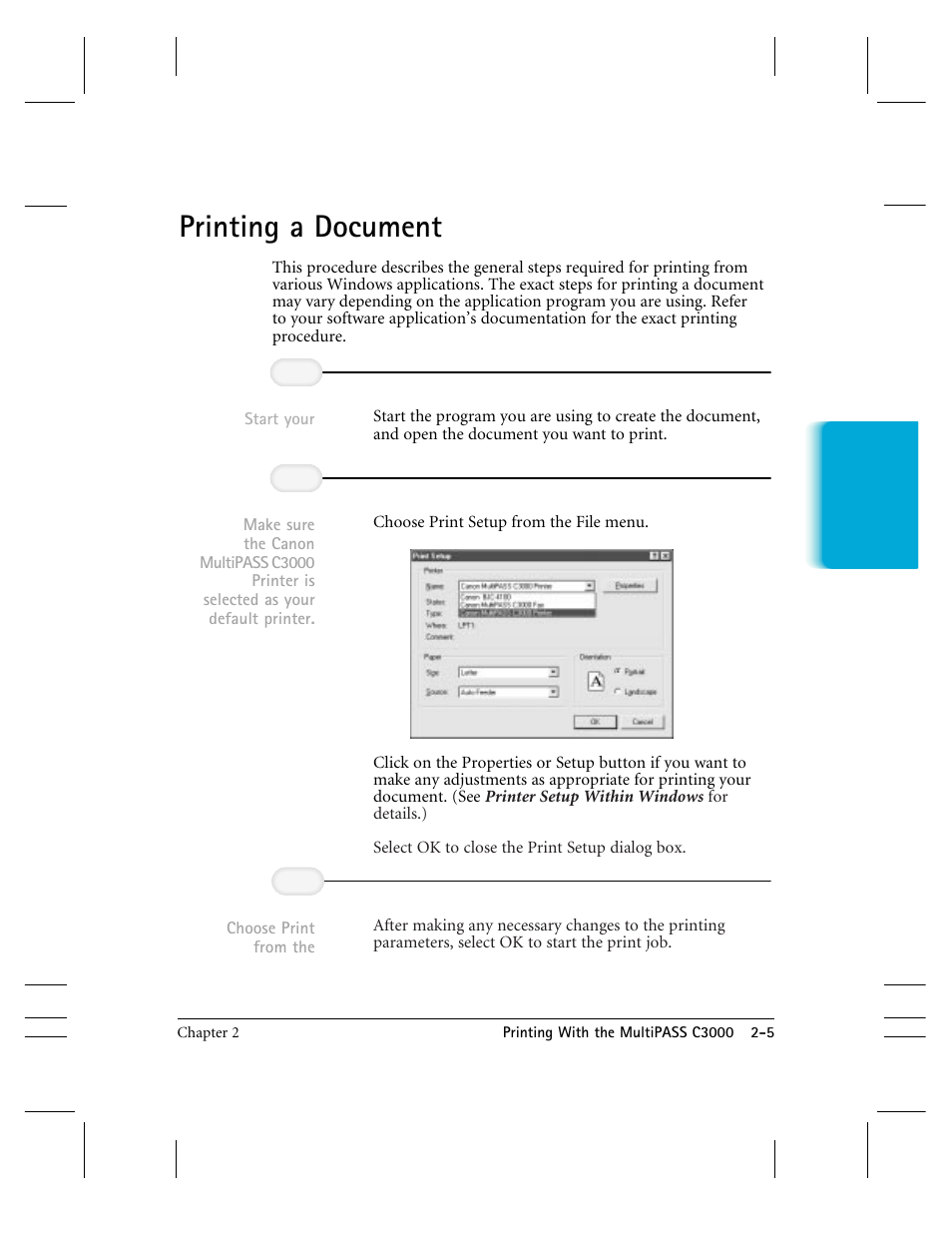 Printing a document | CK Electric Part C3000 User Manual | Page 30 / 260